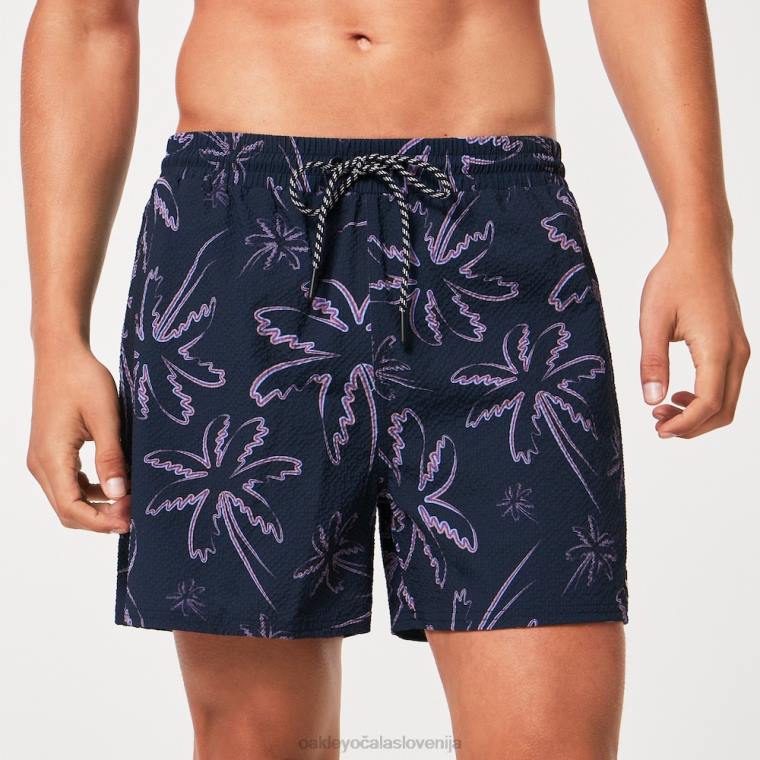 deco palms rc beachshort Oakley tri črte dlani modre 4J2B2916 oblačila