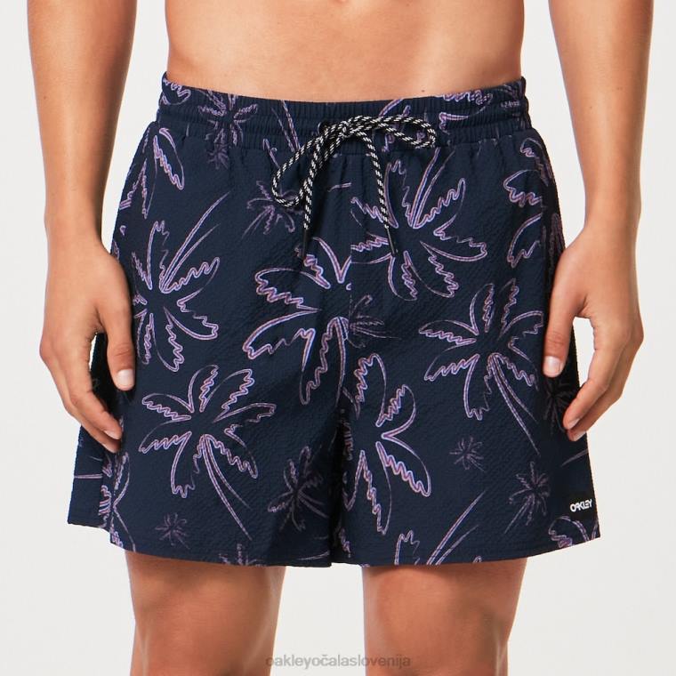 deco palms rc beachshort Oakley tri črte dlani modre 4J2B2916 oblačila