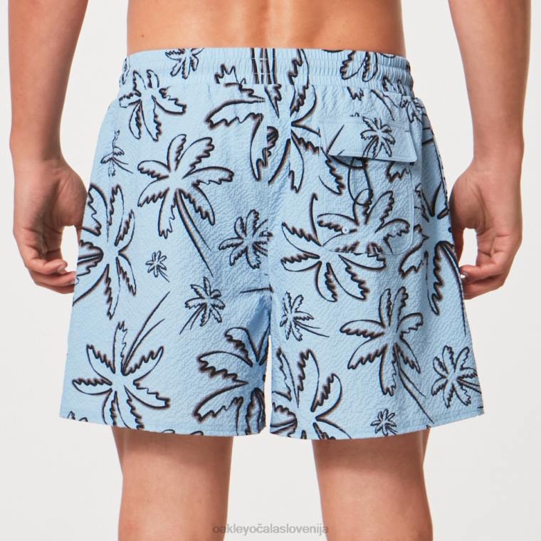 deco palms rc beachshort Oakley tri črte dlani svetlo modre 4J2B2917 oblačila