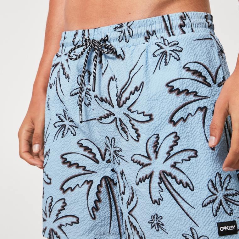 deco palms rc beachshort Oakley tri črte dlani svetlo modre 4J2B2917 oblačila