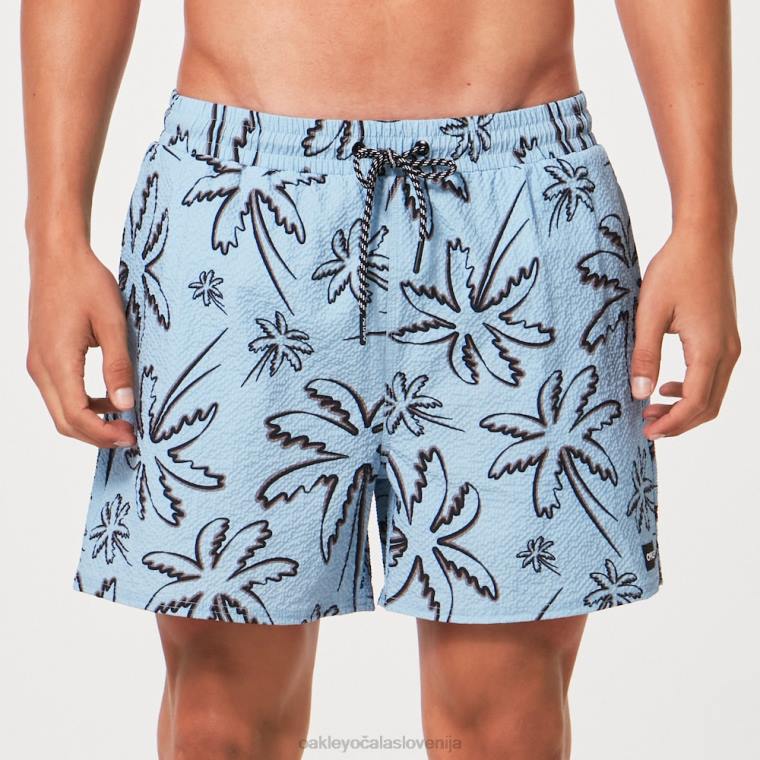 deco palms rc beachshort Oakley tri črte dlani svetlo modre 4J2B2917 oblačila