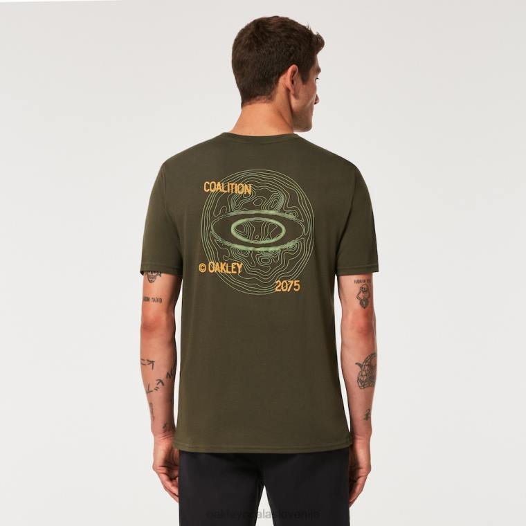 bodoča koalicijska majica Oakley nova temna krtača 4J2B2291 oblačila
