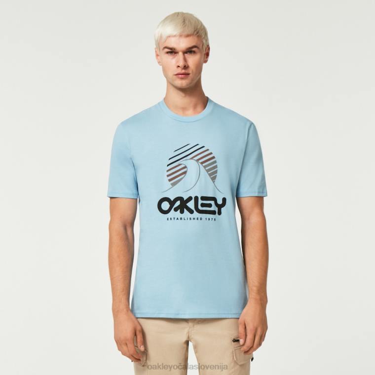 enovalovna majica b1b Oakley stonewash modra 4J2B2139 oblačila