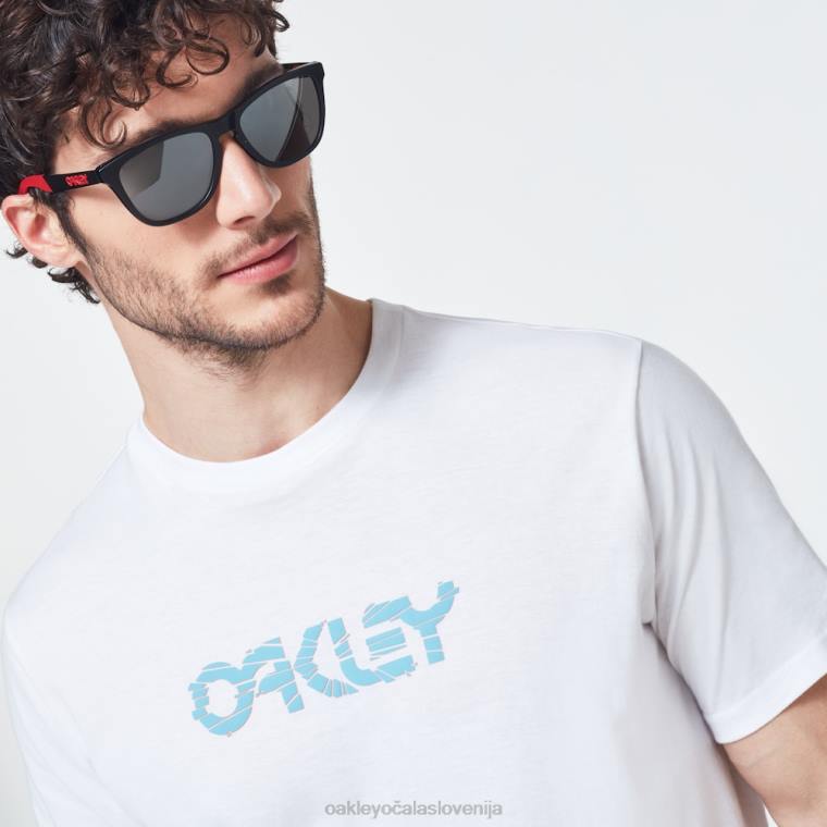 izrezana majica s kratkimi rokavi z logotipom b1b Oakley bela 4J2B2403 oblačila