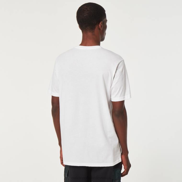 klasična žepna majica b1b Oakley bela 4J2B2315 oblačila