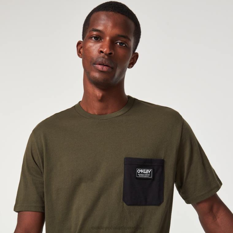 klasična žepna majica b1b Oakley nova temna krtača 4J2B2316 oblačila