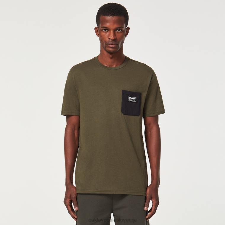 klasična žepna majica b1b Oakley nova temna krtača 4J2B2316 oblačila