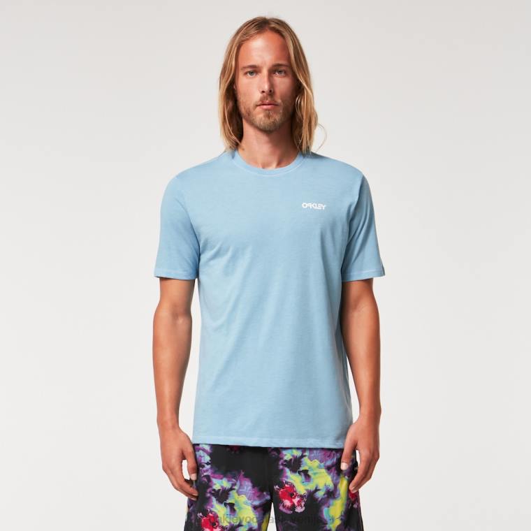 klasična majica b1b Oakley stonewash modra 4J2B2263 oblačila