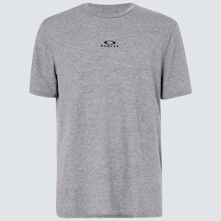 lubje nov kratek rokav Oakley atletsko heather siva 4J2B2112 oblačila