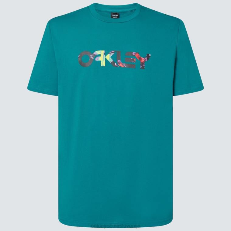 majica s cvetličnim brizganjem b1b Oakley modra aurora 4J2B2116 oblačila