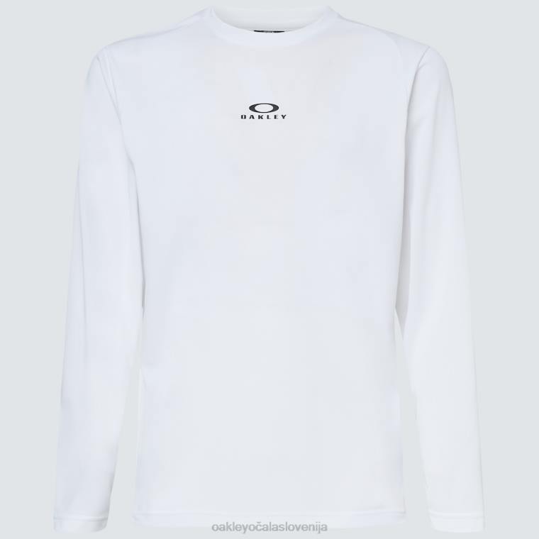 majica z dolgimi rokavi za osnovni trening Oakley bela 4J2B2409 oblačila