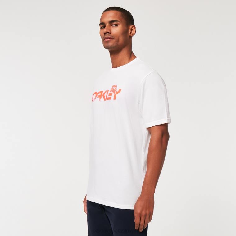 majica z marmorno žabo b1b Oakley bela 4J2B2231 oblačila