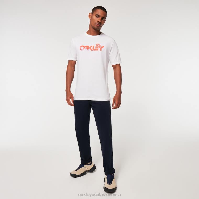 majica z marmorno žabo b1b Oakley bela 4J2B2231 oblačila