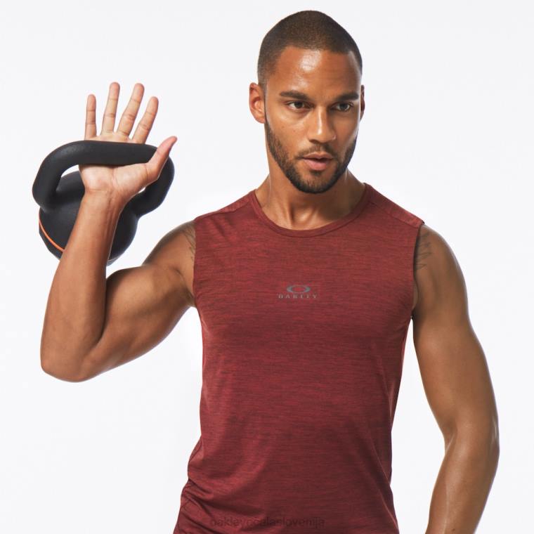 o fit rc majica brez rokavov Oakley železno rdeče vresje 4J2B2127 oblačila