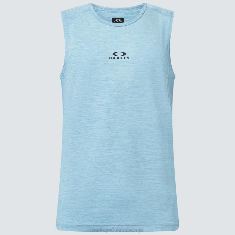 o fit rc majica brez rokavov Oakley stonewash modra resa 4J2B2130 oblačila
