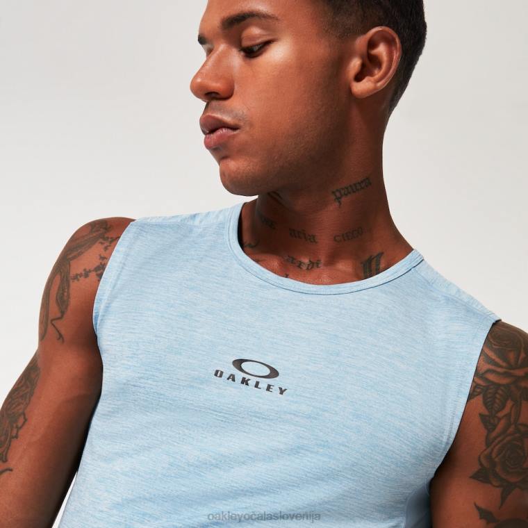 o fit rc majica brez rokavov Oakley stonewash modra resa 4J2B2130 oblačila