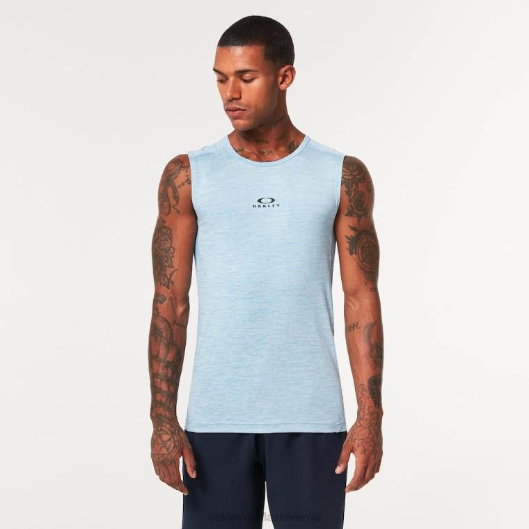 o fit rc majica brez rokavov Oakley stonewash modra resa 4J2B2130 oblačila