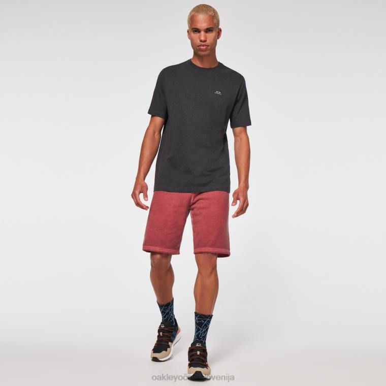 sproščena majica s kratkimi rokavi Oakley temno sivo vresje 4J2B2137 oblačila