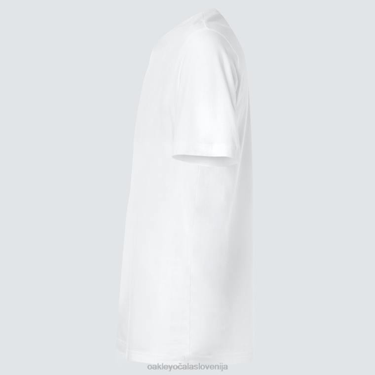 sproščena majica s kratkimi rokavi Oakley umazano bela 4J2B2135 oblačila