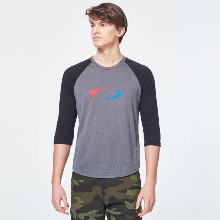 usa gradient elipse 3/4 tee Oakley nova atletska siva 4J2B2404 oblačila