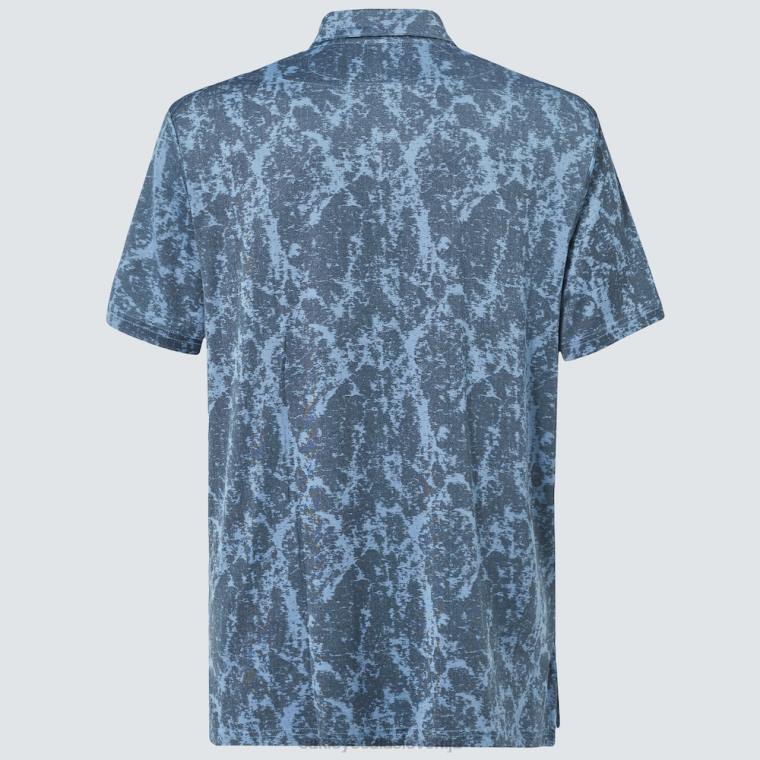 marmorni žakard Oakley stonewash modra 4J2B2174 oblačila