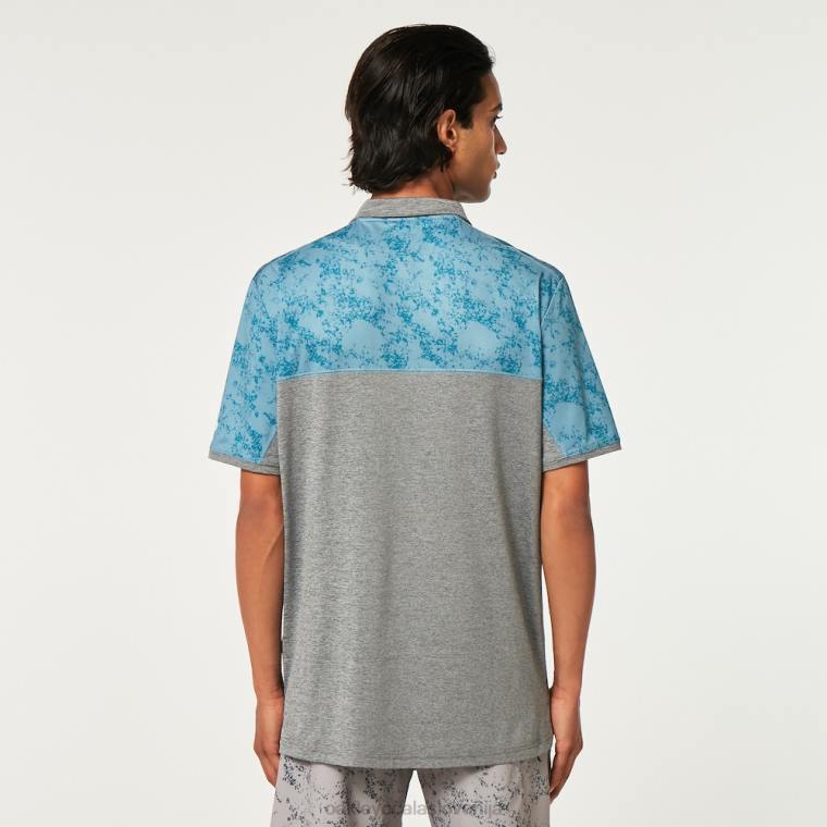 pesek blok polo Oakley modra aurora 4J2B2185 oblačila