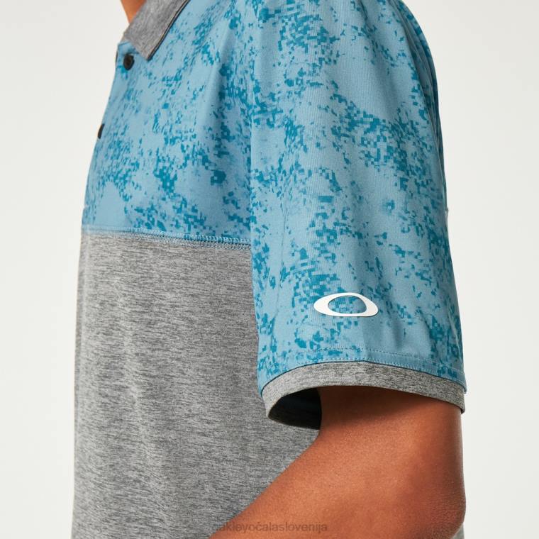 pesek blok polo Oakley modra aurora 4J2B2185 oblačila