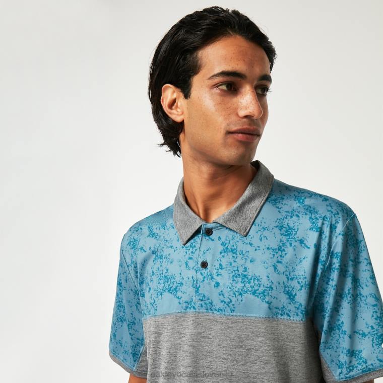 pesek blok polo Oakley modra aurora 4J2B2185 oblačila