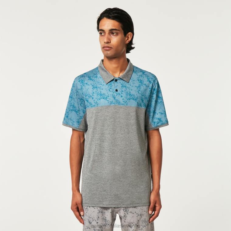 pesek blok polo Oakley modra aurora 4J2B2185 oblačila