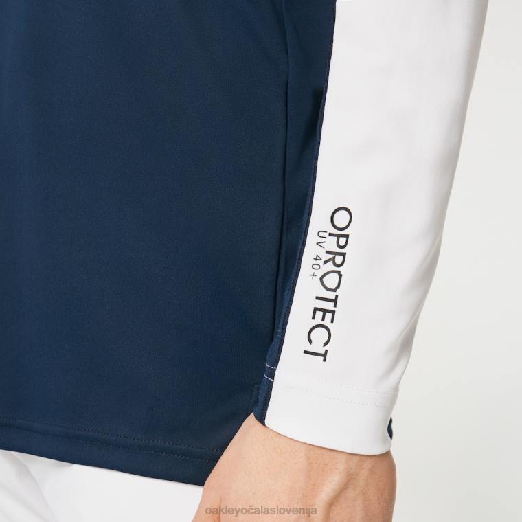 uv majica s sončnimi rokavi Oakley ekipna mornarica 4J2B2575 oblačila