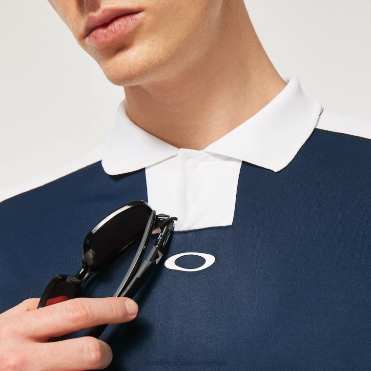 uv majica s sončnimi rokavi Oakley ekipna mornarica 4J2B2575 oblačila