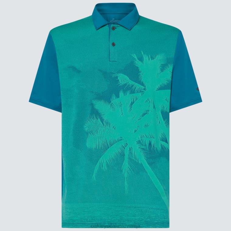 zmanjšati polo Oakley modra aurora 4J2B2181 oblačila