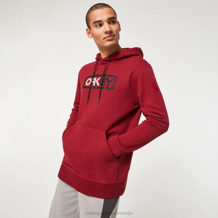 locked in b1b po hoodie Oakley železno rdeče 4J2B2380 oblačila