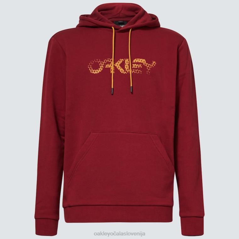 post po pulover s kapuco Oakley železno rdeče 4J2B2509 oblačila