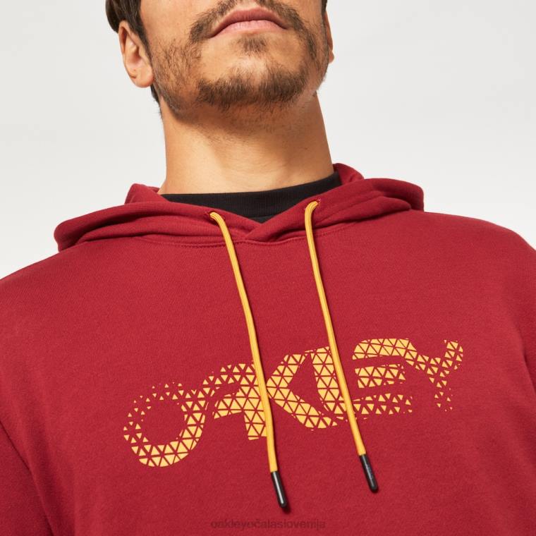 post po pulover s kapuco Oakley železno rdeče 4J2B2509 oblačila