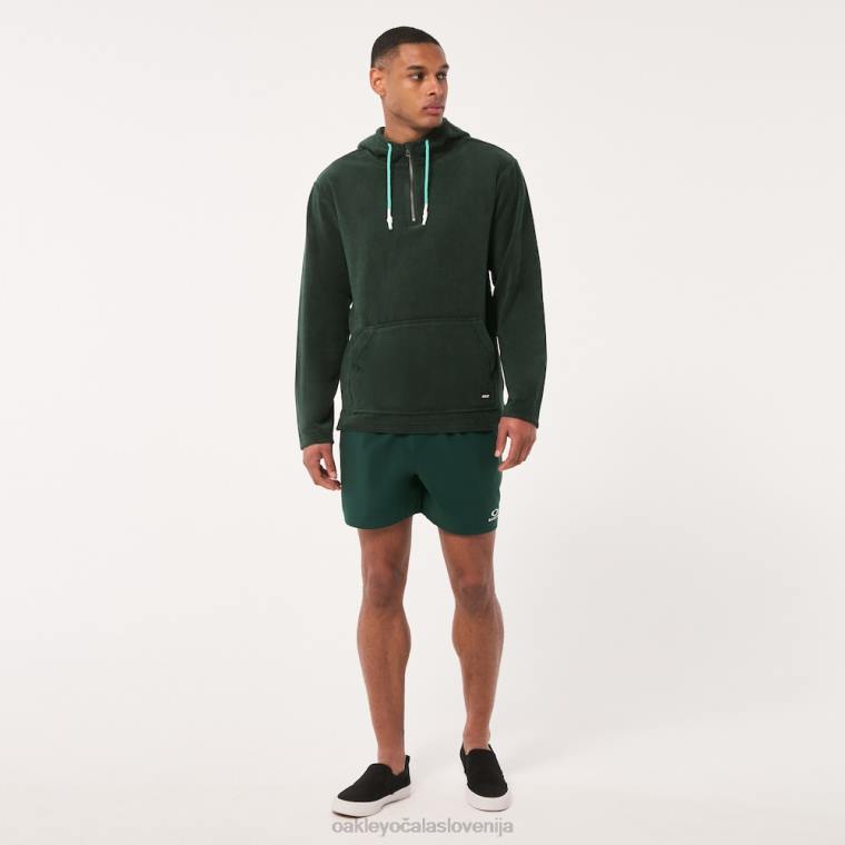 pulover s kapuco z zadrgo 1/4 Oakley lovec zelena 4J2B2237 oblačila