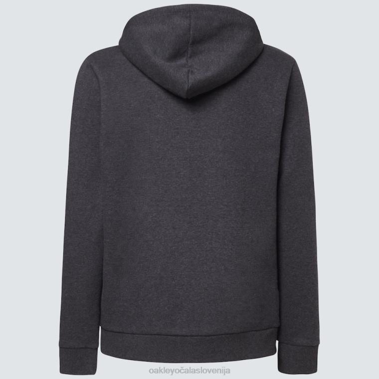 relax pulover s kapuco s polno zadrgo Oakley temno sivo vresje 4J2B2423 oblačila