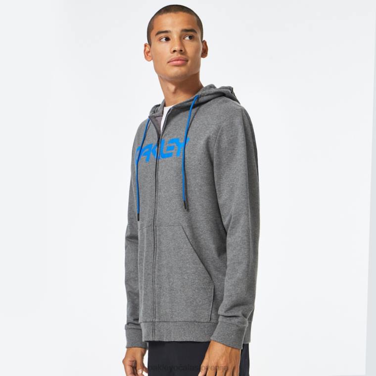 teddy pulover s kapuco s polno zadrgo Oakley nova atletska siva/ozon 4J2B2505 oblačila