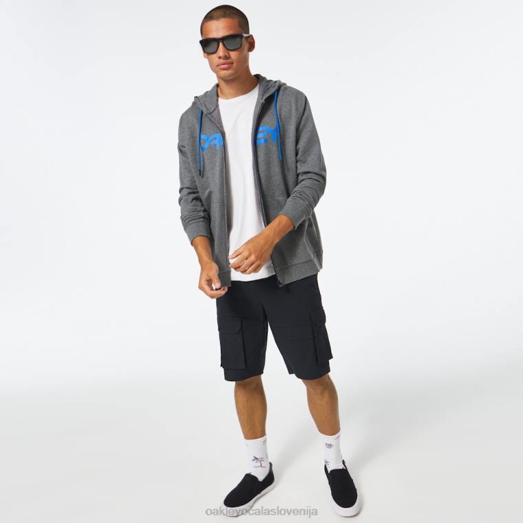 teddy pulover s kapuco s polno zadrgo Oakley nova atletska siva/ozon 4J2B2505 oblačila