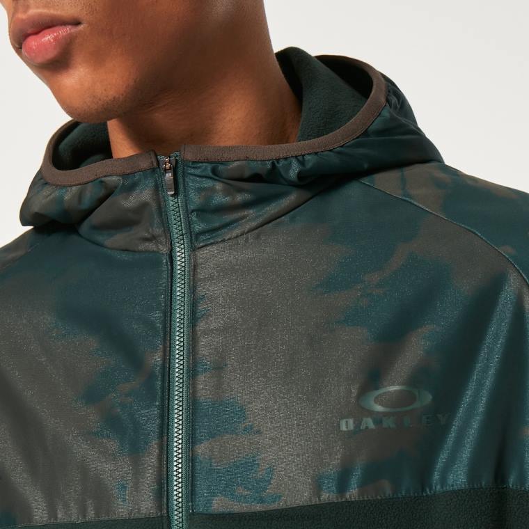 wanderlust fz pulover s kapuco Oakley zeleni/gorski td tisk 4J2B2304 oblačila