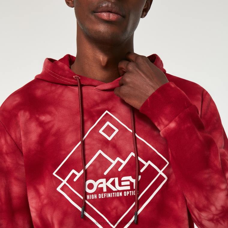 wanderlust po pulover s kapuco Oakley železno rdeče 4J2B2309 oblačila