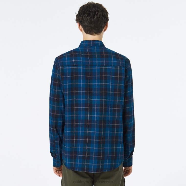 gumb za zapiranje kabine ls Oakley modri karo 4J2B2510 oblačila