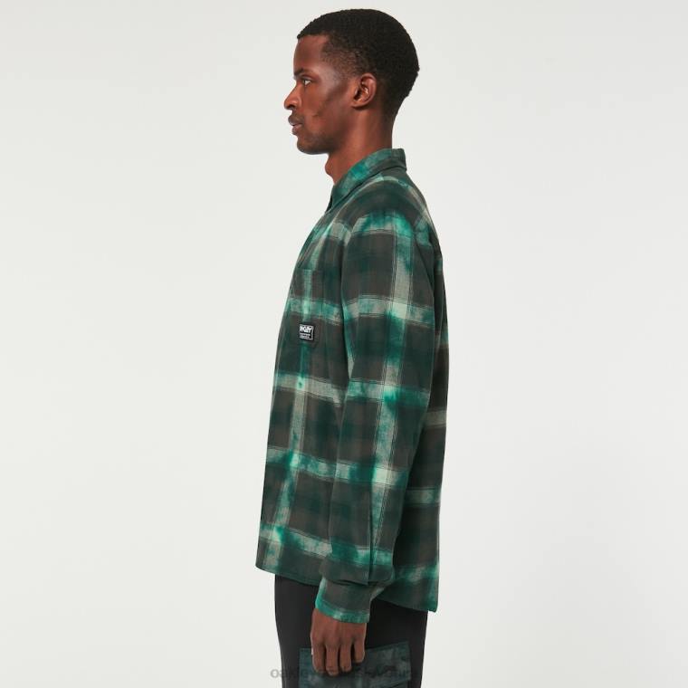kabinski karirasti flanel Oakley zelena kljukica 4J2B2296 oblačila