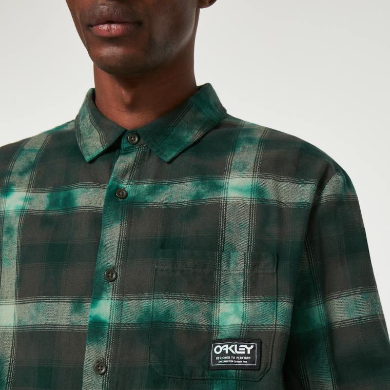 kabinski karirasti flanel Oakley zelena kljukica 4J2B2296 oblačila