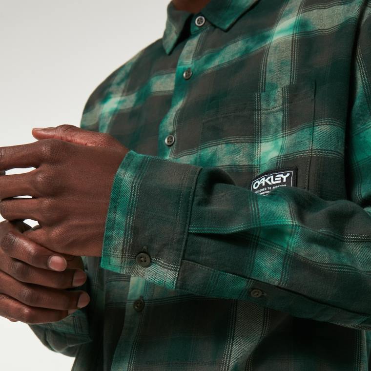 kabinski karirasti flanel Oakley zelena kljukica 4J2B2296 oblačila