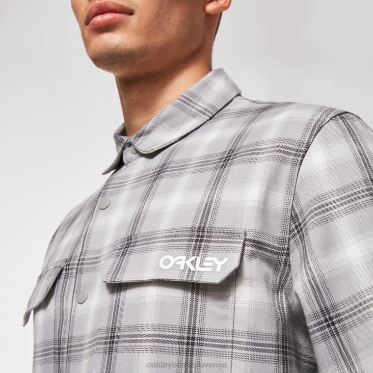 niseko tech flanel Oakley sivi karo 4J2B2464 oblačila