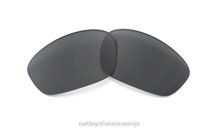 nadomestna leča z ravnim jopičem Oakley črne iridijeve polarizirane leče 4J2B1710 očala