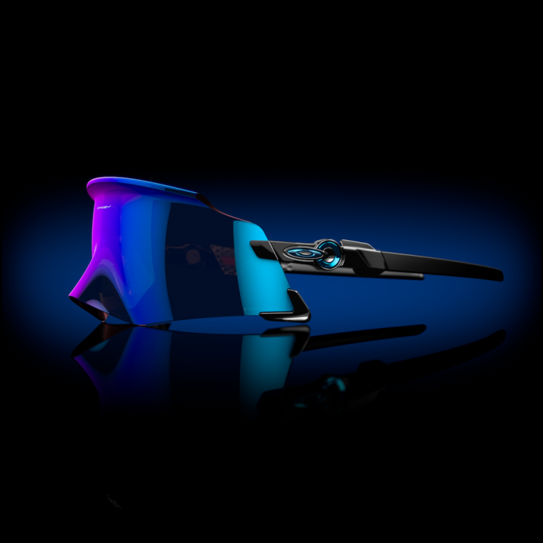 kato Oakley prizm safirna stekla, poliran črn okvir 4J2B981 očala