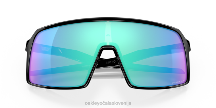 sutro Oakley prizm safirna stekla, poliran črn okvir 4J2B89 očala