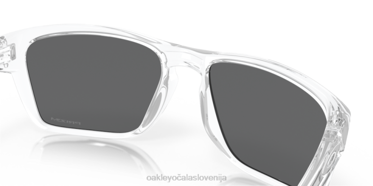 sylas Oakley prizm črne leče, poliran prozoren okvir 4J2B334 očala